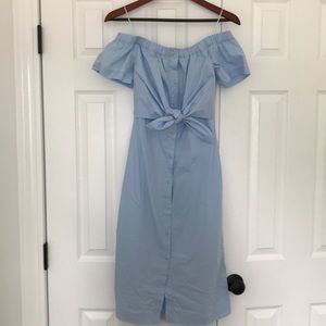LUSH Blue off-the-shoulder Dress